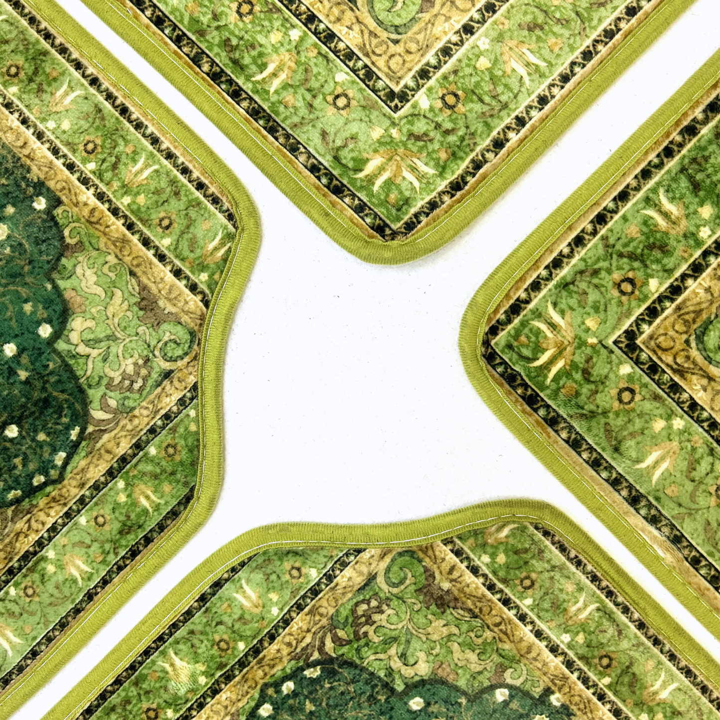 Jeu de tapis de voiture rouge - 4 pièces