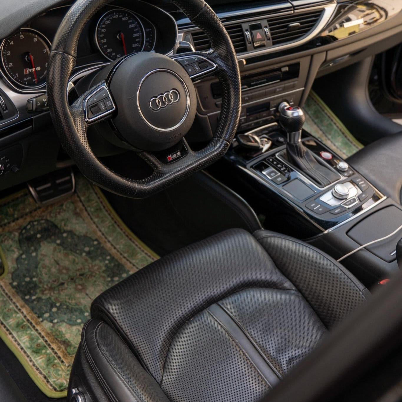 Jeu de tapis de voiture rouge - 4 pièces