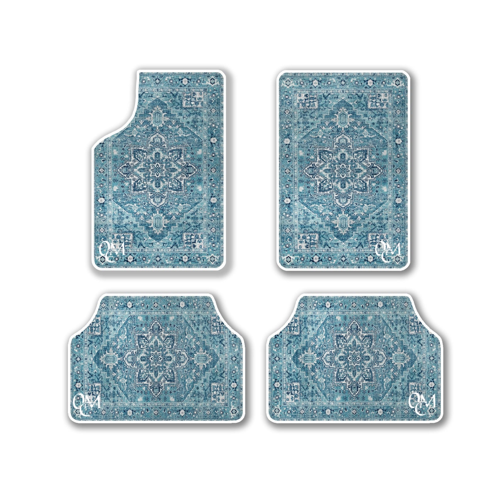 Car carpet set Turquoise