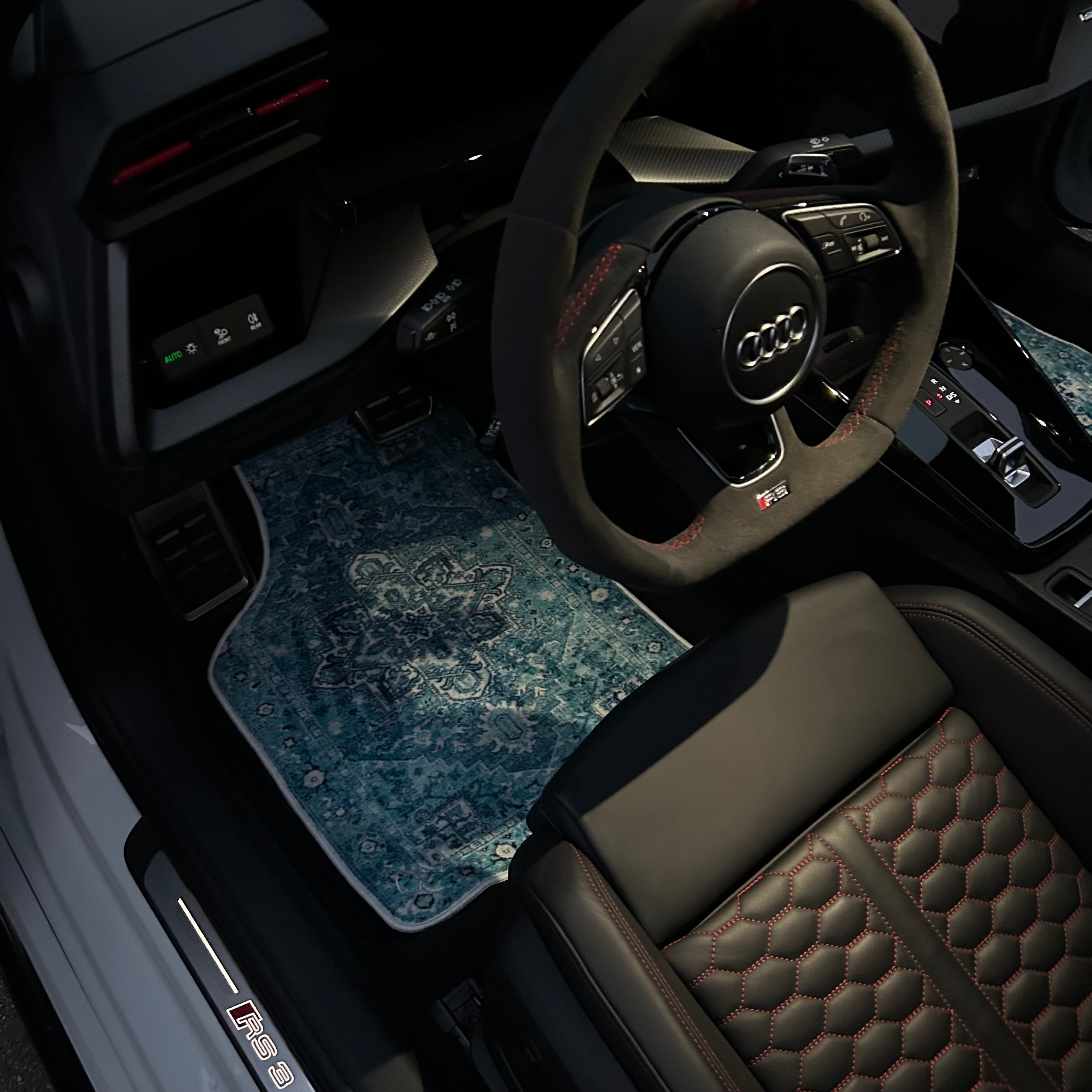 Car carpet set Turquoise