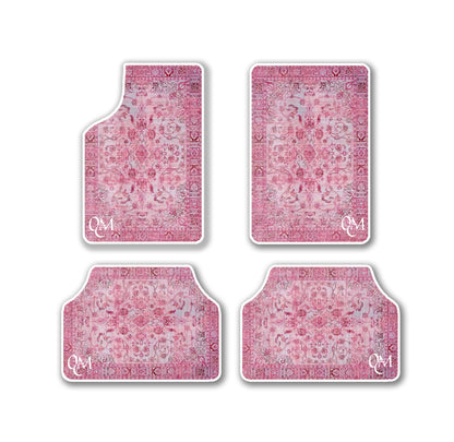 Jeu de tapis de voiture rose - 4 pièces LIMITED