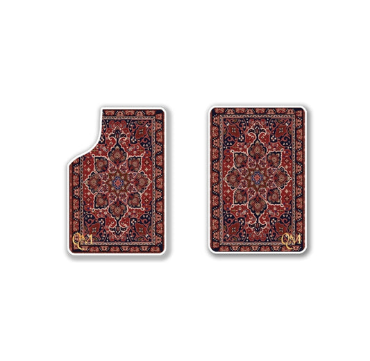 Car carpet set Red - 2 pieces 
