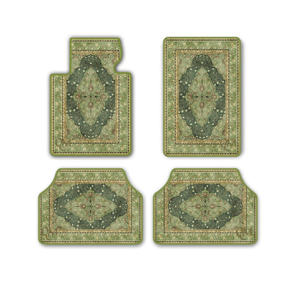 Jeu de tapis de voiture rouge - 4 pièces