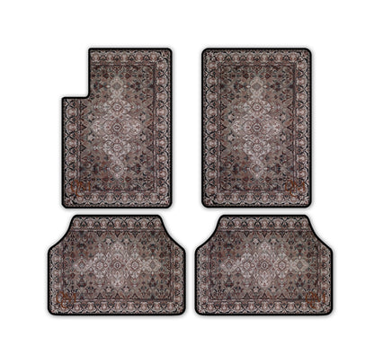 Jeu de tapis de voiture rouge - 4 pièces