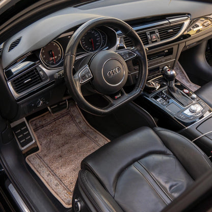 Jeu de tapis de voiture rouge - 4 pièces
