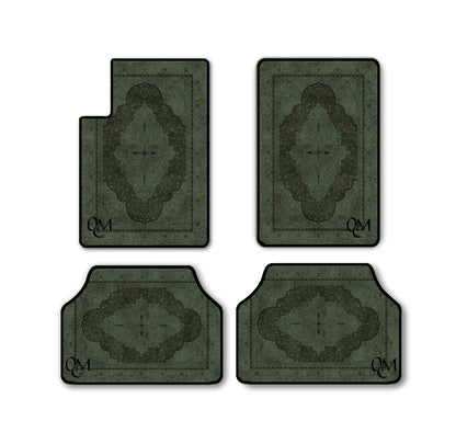 Jeu de tapis de voiture rouge - 4 pièces